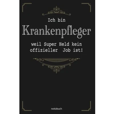 Abbildung von Geschenk Krankenpfleger Notizbuch: Notizbuch als für den besten A5 / liniert 120 Seiten Tagebuch Terminplaner ... Mann zum Abschied Abschiedsgeschenk
