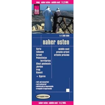 Abbildung von Reise Know How Landkarte Naher Osten (1:1.200.000) : Syrien, Libanon, Israel, Sinai Halbinsel, Jordanien, Irak, Kuwait: World mapping project: ... Iraq, Kuwait + Cyprus. Reiß u. wasserfest