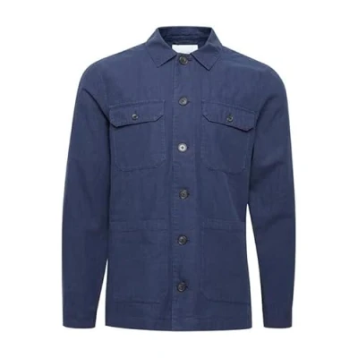 Abbildung von Casual Friday Herren CFJacobs 0080 linen shacket Jacke, 194013/Dark Navy, S