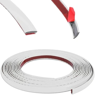 Abbildung von RECAMBO Zierleiste Weiß Vielseitig, Flexibel &amp; Selbstklebend 18mm x 5m