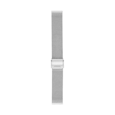 Abbildung von Fossil Uhrenband für Damen 12 mm LiteHide Leder Silber, S181376