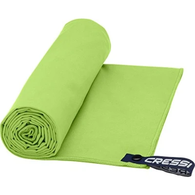 Abbildung von Cressi Schnelltrockentuch, Mikrofaser Unisex Sporthandtuch für Erwachsene, grün, 90 x 180 cm