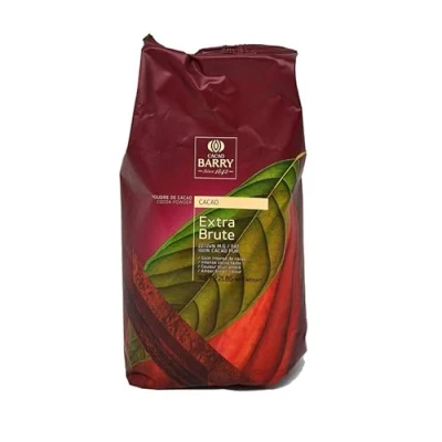 Abbildung von Cacao Barry Extra Brute Kakaopulver 1kg Feines von Callebaut für intensiven Schokoladengeschmack Perfekt Backen, Desserts und heiße Trinkschokolade Profis Hobbybäcker