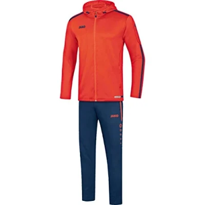 Abbildung von JAKO Herren Präsentationsanzug Striker 2.0 mit Kapuze, flame/navy, S, M9619