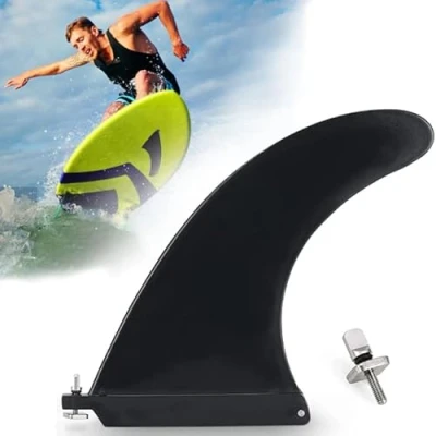 Abbildung von Abnehmbare Surfbrett Finne, Sup Longboard Finne mit Finnenschrauben,Surfbrett Wasserabscheider für Board, Aufblasbares Kayak, Long Board