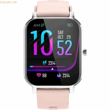 Abbildung von Denver Electronics SW 181ROSE Smartwatch, Rosa, silberfarben