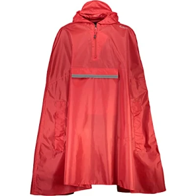 Abbildung von CMP Regenponcho für Kinder mit fester Kapuze, Schwarz Blau, 116