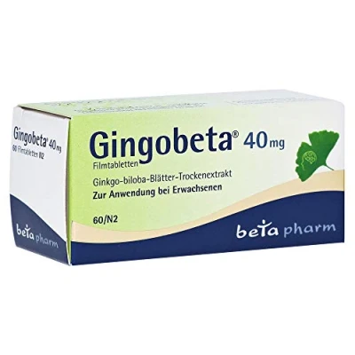 Abbildung von Gingobeta 40 mg Filmtabletten 60 St