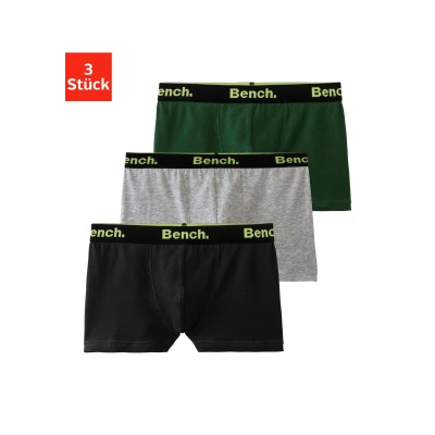 Abbildung von Bench Boxer 3 PACK Panties für Kinder, Größe: 170/176, Grey/green/black