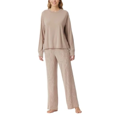 Abbildung von Schiesser Selected Premium Nachtwäsche Set, Damen, Größe: 46, Natur