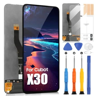 Abbildung von LCD Bildschirm für Cubot X30/C30 Display Touchscreen Montage Ersatz Glas Digitizer mit Reparatur Kit (6,4 Zoll, Schwarz)