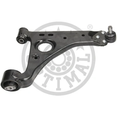 Abbildung von OPTIMAL G6 1617 Querlenker ohne Halter mit Trag /Führungsgelenk, Gummilager rechts, unten, Vorderachse Stahlblech OPEL: Mokka / X