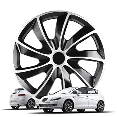 Abbildung von Walser Premium Radkappen Aero Bicolor, 4er Set Auszeichnung Sehr Gut*, Radzierblenden 16 Zoll, Radblenden für Alufelgen Stahlfelgen, Auto Radzierblende schwarz Silber Made in Europe