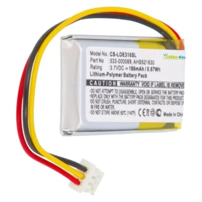 Abbildung von Akku kompatibel mit Logitech 533 000069 Li Polymer 180mAh für Wireless Headset H600, MX Vertical, UE310, UE3500, UE4500
