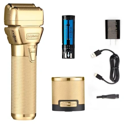 Abbildung von BaBylissPRO FXONE GOLDFX Doppelfolien Rasierer aus Metall