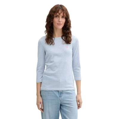 Abbildung von TOM TAILOR Basic T Shirt aus Bio Baumwolle, Berry Red, S