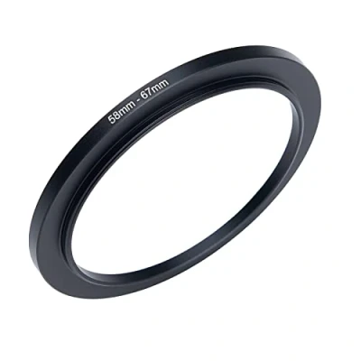 Abbildung von 58 mm auf 67 Kamera Filterring Step Up Ring Filteradapter Metall für alle Marken UV ND CPL Filter