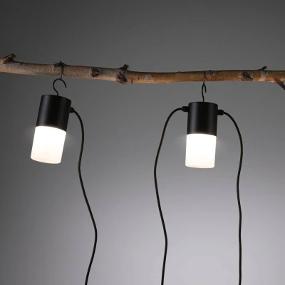 Abbildung von Paulmann 947.61 Plug &amp; Shine LED Lichterkette Tubs IP44 3000K 3x2W Anthrazit