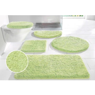 Abbildung von my home Badematte &quot;Sanremo&quot;, Höhe 30 mm, rutschhemmend beschichtet, fußbodenheizungsgeeignet schnell trocknend strapazierfähig, Badteppich, unifarben, rechteckig, rund &amp; als 3 tlg. Set erhältlich