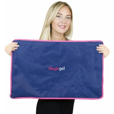 Abbildung von Magic Gel XXL Kühlkissen 60 x 38 cm Gelmatte für den Ganzen Oberkörper Das Kühlpad ist Extra Groß und Wiederverwendbar Kühlakku zur Regeneration oder als Kühle Bett Unterlage