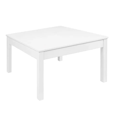 Abbildung von Krok Wood Couchtisch Tomas aus Massivholz, Farbe Weiß (Buche, 75 x 45 cm)