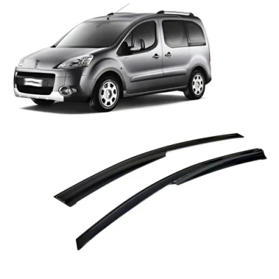 Abbildung von Rumplex Windabweiser Luftabweiser Regenabweiser Seitenfensterabweiser Kompatibel mit Peugeot Partner Tepee 2008 2017 Autofenster Regenschutz Anklebbare Deflektoren 2 Stück