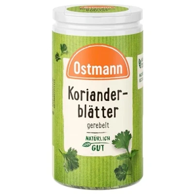Abbildung von Ostmann Gewürze Korianderblätter Nachfüllbare &amp; recyclebare Verpackung 10 g in der Streudose