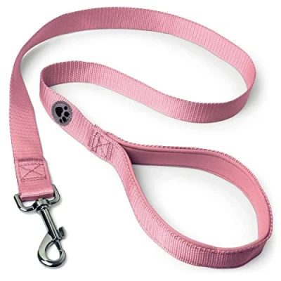 Abbildung von iGadgitz Home U7158 Führleine Hund, Hundeleine Gepolstert Griff Rosa 180cm (1.8m)