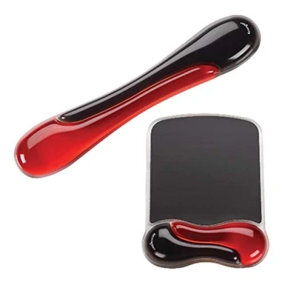 Abbildung von Kensington Duo Gel Maus und Tastatur Handgelenkauflage Set, ergonomische Mauspad mit Handgelenkstütze, Handgelenkauflage, Computertastatur Pad, Kühlgel, rutschfeste Unterseite,