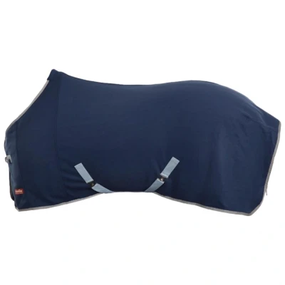 Abbildung von Premiere Fleecedecke das ganze Jahr Dress Blue Unterlänge: 195 cm &amp; Rückenlänge: 145 Blau