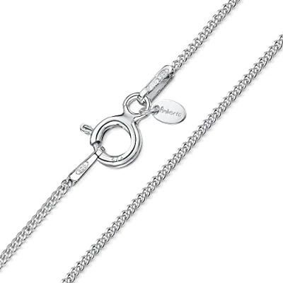 Abbildung von Amberta Damen 1.1 mm Panzerkette Halskette aus 925 Sterling Silber: 40 cm