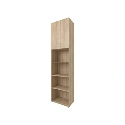 Abbildung von möbelando Kombi Regal Beistellschrank Aktenschrank Standschrank Schrank Büro Trio 24&quot; Sonoma/Eiche