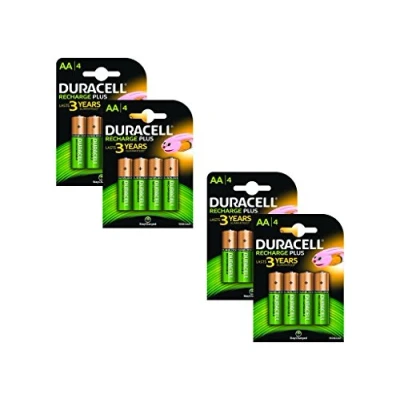 Abbildung von Duracell Wiederaufladbare Batterien (1300 mAh, AA), 16 Stück