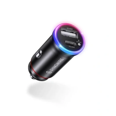 Abbildung von SYNCWIRE 90W Zigarettenanzünder USB C [PD45W &amp; QC45W] Auto Adapter KFZ Ladegerät 12v Autoladegerät Kompatibel mit iPhone 15 Pro Max 14 13 12 11, Samsung, Google