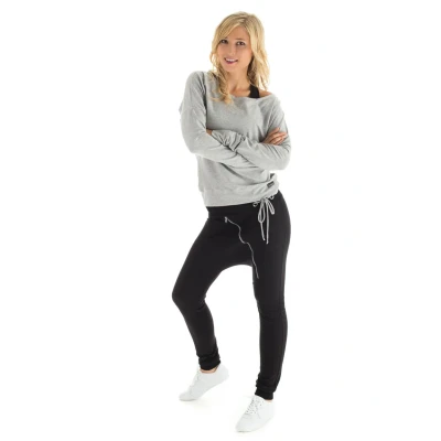 Abbildung von WINSHAPE Unisex Damen Herren Zipperhose Wh4 Freizeit Dance Trainingshose, Schwarz, XS EU