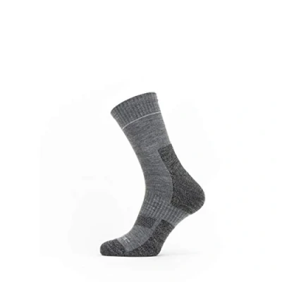 Abbildung von SEALSKINZ Solo Nicht Wasserdichte Schnell Trocknende Socken Knöchellang, Grau, M