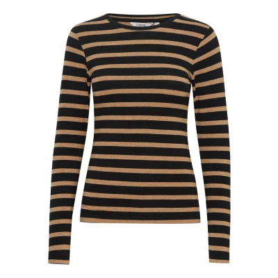 Abbildung von b.young Bypamila Langarmshirt, Damen, Größe: Medium, Tigers eye mix