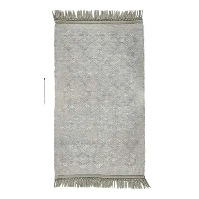 Abbildung von Badezimmerteppich Vintage Badematte Oekotex Waschbar 100% Baumwolle 70 x 160 cm; Farbe: Grün Tom Tailor Wash