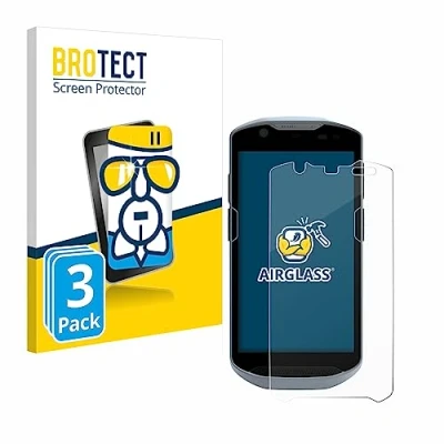 Abbildung von BROTECT Schutzglas für Zebra TC57/ TC57x/ TC56/ TC52/ TC52 HC/ TC52ax/ TC52ax HC (3 Stück) Schutzfolie Panzer Folie Glas [Extrem Kratzfest 9H,