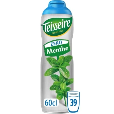 Abbildung von Teisseire Zuckerfrei, Sirup Grüne Minze für Erfrischungsgetränke, Cocktails, Flasche 60 cl