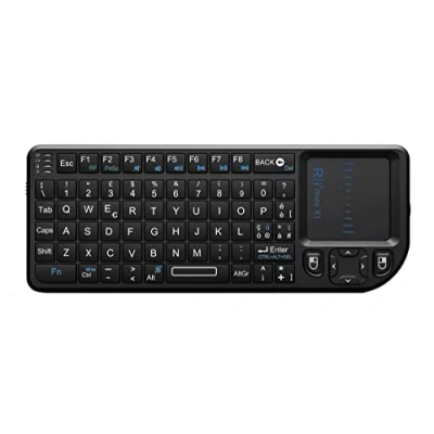Abbildung von Rii Mini X1 Wireless (italienisches Layout) Tastatur mit Touchpad für Smart TV, PC, HTPC, Konsole, Computer