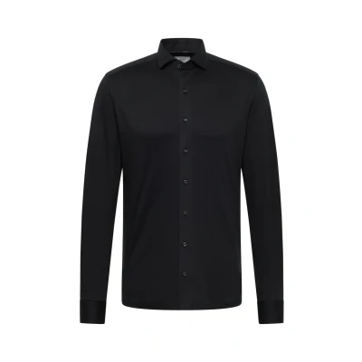 Abbildung von Eterna Jersey Shirt SLIM FIT Businesshemd, Herren, Größe: 39x67, Schwarz