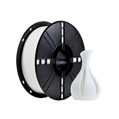 Abbildung von iBOSS PLA Plus (PLA+) 3D Drucker Filament 1,75mm, Maßgenauigkeit +/ 0,02 mm 1 kg Spule (2,2 LBS), Druck für Drucker, Weiß