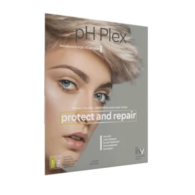 Abbildung von pH Plex 1 protect &amp; 2 repair Haarpflege System (7+15ml) Für Schutz Reparatur beim Färben, Entfärben und Blondieren. Repariert geschädigtes Haar. alle Haartypen. optimales Haargefühl.
