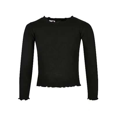 Abbildung von Urban Classics Longsleeve Strickpullover für Kinder, Größe: 122/128, Black