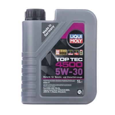 Abbildung von Liqui Moly Top Tec 4500 5W 30 1l Motoröl 2317 LAND ROVER: Defender SUV, Freelander 2 Range Rover Sport, MITSUBISHI: L200 / Triton IV Pickup