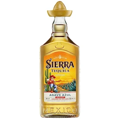 Abbildung von Sierra Tequila Reposado (1 x 700 ml) das Original mit Sombrero aus Mexico zarten Noten von Vanille und Karamell ideal als Shot Zimt &amp; Orange 38 % Alk.