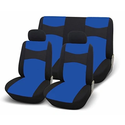 Abbildung von Goodyear 77124 BLUE blue: Universal Auto Sitzbezug, Komplettset. Farbe Schwarz mit blau