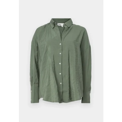 Abbildung von ONLY Onlzazima Loose Shirt Hemdbluse, Damen, Größe: XS, Balsam green