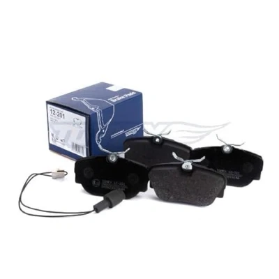 Abbildung von TOMEX brakes TX 12 201 Bremsbelagsatz Vorderachse inkl. Verschleißwarnkontakt mit Zubehör BMW: 3 Limousine, Cabrio, Touring